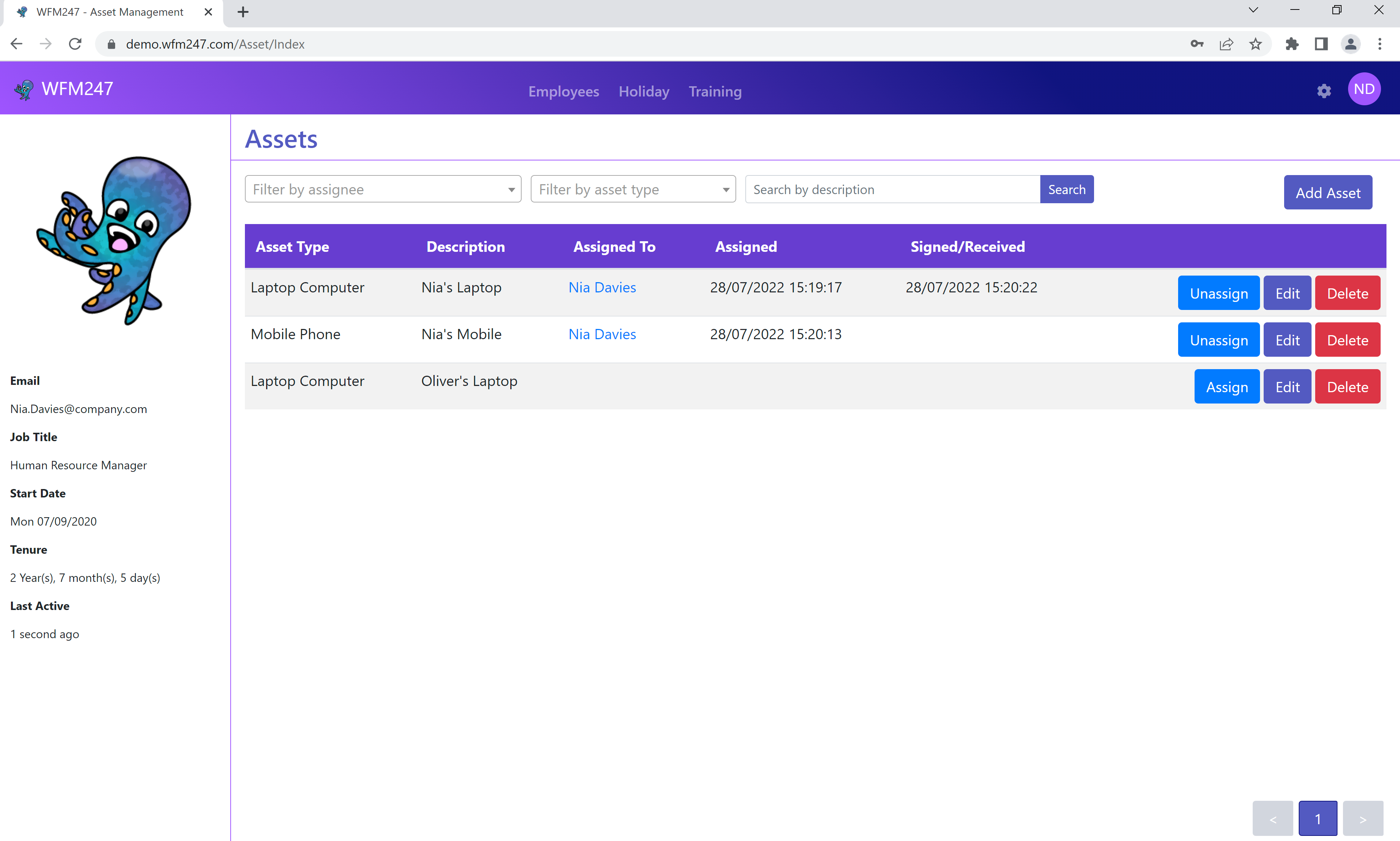 Assets Inventory